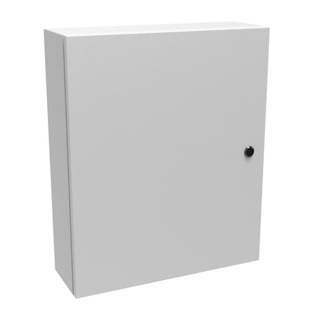 Hammond Slotted 1/4 Turn Latch Electrical Enclosures, 24 in H, 6 in D, 20 in W, NEMA 4, Steel EN4SD24206LG